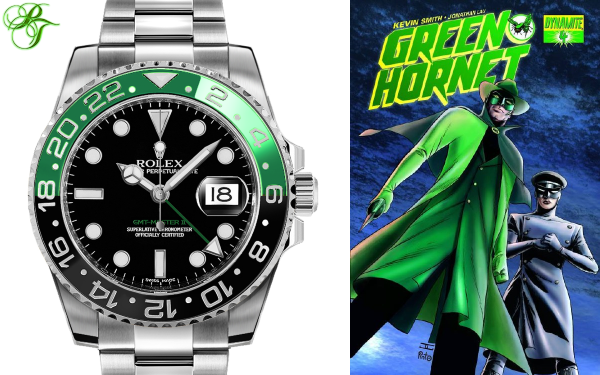 ROLEX GMT II GREEN HORNET BLACK DIAL GREEN BLACK BEZEL